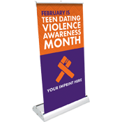 Dating Violence Prevention Mini Retract-A-Banner