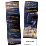 Sex Trafficking Awareness Bookmark