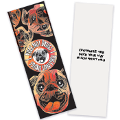 Red Ribbon Bookmark Pugs