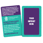 Sexual Assault Survivor Resource Wallet Card - Native