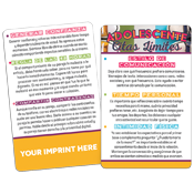 Dating Boundaries for Teens Wallet Card - Spanish