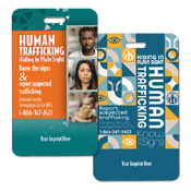 Human Trafficking Luggage Tag